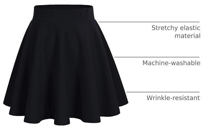 Black Flared Skirt image 4